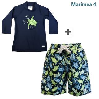 PACHET: BERMUDE + BLUZA CU MANECA LUNGA, Turttle, Marimea 4