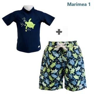 PACHET: BERMUDE + TRICOU, BANZ, Turttle, Marimea 1