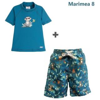 PACHET: BERMUDE + TRICOU, Petrol Jungle, Marimea 8