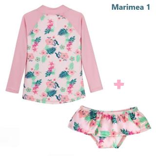 PACHET: SLIP + BLUZA, Floral Pink, Marimea 1