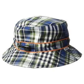 Palarie Bebelusi Bucket, Protectie Solara UPF50+, Navy Check, 6 - 24 luni