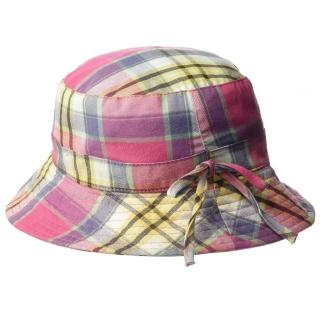 Palarie Copii Bucket, Protectie Soare UPF50+, Pink Check, 2 - 4 ani