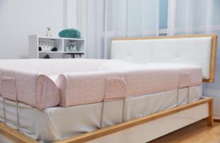 PRODUS RESIGILAT - Aparatoare laterala pat 150 cm - bumper flexibil, Roz