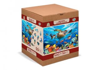 Puzzle din lemn, Viata oceanica, 505 piese