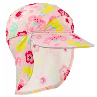 Sapca protectie soare cu protectie gat, Floral Pink, Diverse marimi