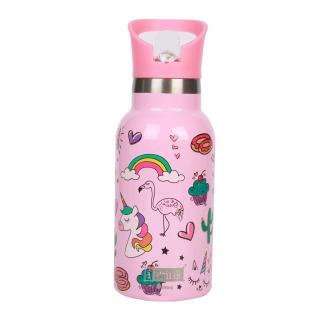 Termos pentru copii, din otel inoxidabil, design unicorn, 350 ml