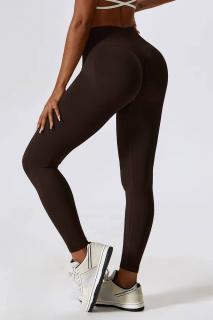 Colanti modelatori cu talie inalta Vee-Shape, Maro inchis