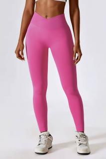 Colanti modelatori cu talie inalta Vee-Shape, Roz