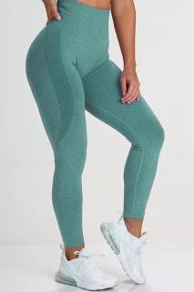 Pantaloni yoga fitness, Verde