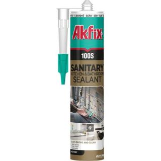 AKFIX SILICON SANITAR ALB 280ML 100S-A