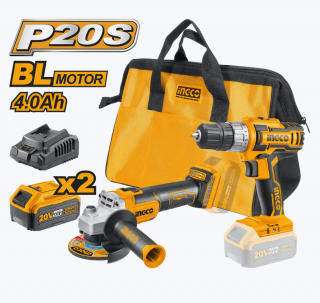 INGCO BORMASINA 20V+FLEX 20V+2 ACUMULATORI 4A SI INCARCATOR CKLI20155