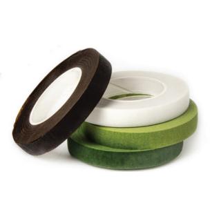 Banda Hartie Verde Olive, Flori Pasta Zahar, 12 mm x L 27 m