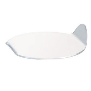 Baza Plastic Prezentare Monoportii, Model Oval Transparent, 9.6 x 8.5 x H 2 cm, Set 100 Buc