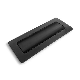 Baza Plastic Prezentare Torturi, Model Dreptunghi Negru, 28.5 x 12 x H 0.7 cm, Set 10 Buc