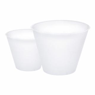 Baze Oua Ciocolata 1 kg, Material Plastic Satinat, O16.8xH12.7 cm, Set 2 Buc