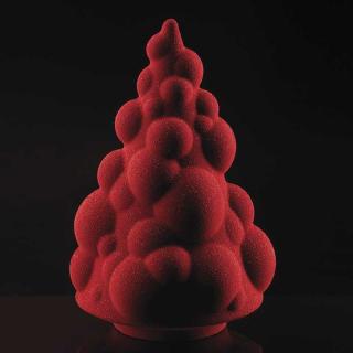 Brad Craciun Ampolla 3D, O 13.5 x H 21.5 cm, Set Matrite Plastic 2 Subiecte Ciocolata