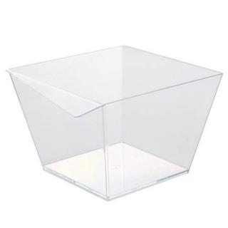 Caserola Prezentare Produse 460ml, Plastic Transparent, 11.8 x 10 x H 7 cm, Set 50 Buc