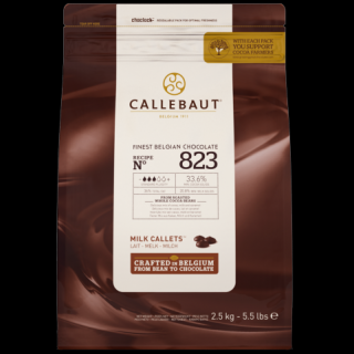 Ciocolata cu Lapte 33.6% Recipe 823, 2.5 Kg, Callebaut