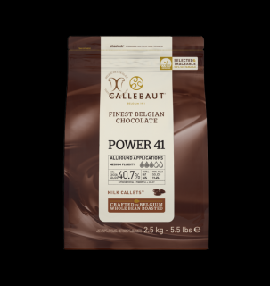 Ciocolata cu Lapte 40.7% POWER 41, 2.5 Kg, Callebaut