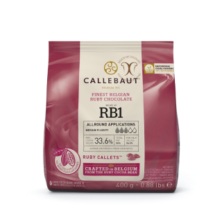 Ciocolata RUBY, 400 g, Callebaut