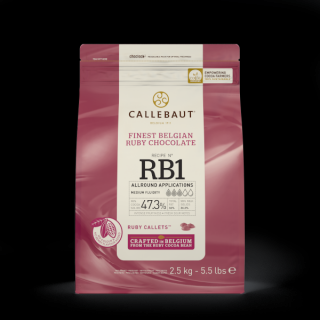 Ciocolata RUBY  47.3%, 2.5 Kg, Callebaut