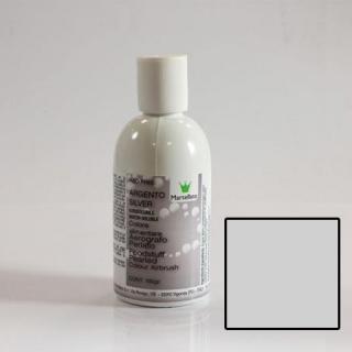 Colorant Alimentar Lichid Hidrosolubil, Argintiu Perlat, 190 ml - Azo Free