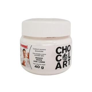 Colorant Alimentar Liposolubil Pudra, CHOCOLART Alb fara E171, 40 g - Azo Free