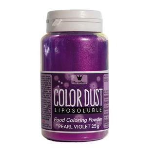 Colorant Alimentar Liposolubil Pudra Perlata, Violet fara E171, 25 gr - Azo Free