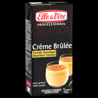 Crema Brulee, baza desert cu seminte de vanilie de Madagascar, 1L, Elle  Vire Profesional