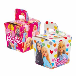 Cutii Party Barbie, Carton Impermeabil, 7 x 7 x H 8 cm, 6 Buc