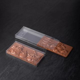 Cutii Plastic Transparent pt Tablete Ciocolata, 15.6 x 8 x H 1.5 cm, Set 20 Buc