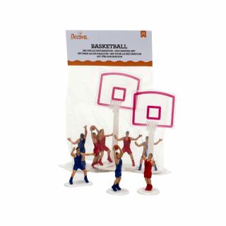 Decor Necomestibil Tort, Set Figurine Baschetbal O 5.7 - 15.8 cm, 10 Piese