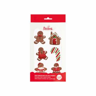 Decor Zahar - Figurine Craciun O 3 si 4 cm, 6 modele, 6 buc