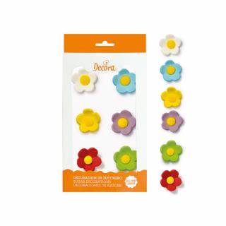 Decor Zahar - Floricele Colormix O 3 cm, 6 buc