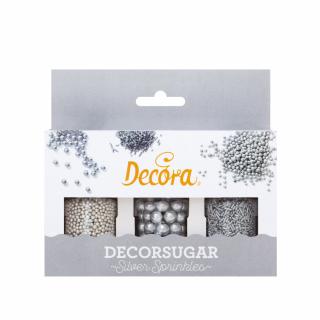 Decor Zahar Mixt O 1.5 - 8 mm, Silver Sprinkles, 85 g
