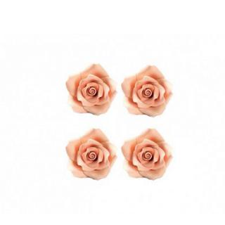 Decor Zahar - Trandafiri Frez Piersica O 3.5 cm, 30 buc