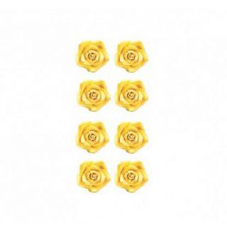 Decor Zahar - Trandafiri Galbeni O 2 cm, 56 buc