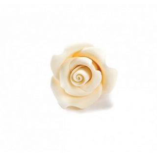 Decor Zahar - Trandafiri Ivoriu O 5 cm, 24 buc