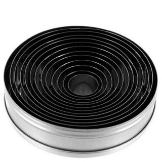 Decupatoare Inox Rotund - O 3 - 9 x H 2 cm, Cutie 7 Buc