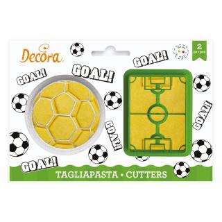 Decupatoare Plastic Sport - Fotbal O 6.5 si 7.5 x H 2.2 cm, 2 Buc