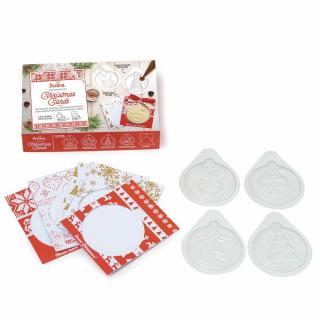 Felicitari Ciocolata Craciun - Set 8 Matrite Plastic 14.2 x 11.4 cm si Accesorii Ambalare