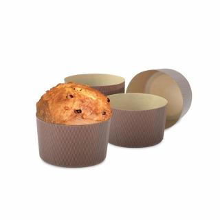 Forma Coacere Panettone O 7 x H 5 cm - 100 g, Carton Termorezistent, Set 100 Buc