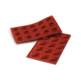 Forma Silicon Discuri O 4 x H 1.3 cm, 15 cavitati, 20 ml (SF043)