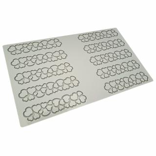 Forma Silicon PavoDecor Inima Forma Alungita, 10 cavitati 12 x 2.7 x H 0.2 cm, 2.6 ml