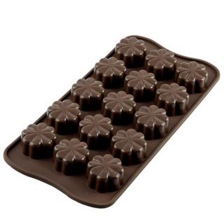 Forma Silicon Praline Silikomart Fleury 3 x 3 x H 1.55 cm, 9 ml, 15 cavitati (SCG08)