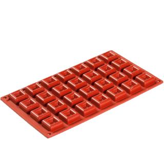 Forma Silicon Savarin Patrat Mignon 3x3xh1.35 cm, 28 cavitati