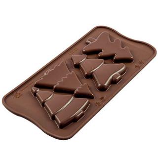 Forma Silicon Snack Silikomart Brad 7.5 x 5.6 x H 0.8 cm, 13 ml, 4 cavitati (SCG46)