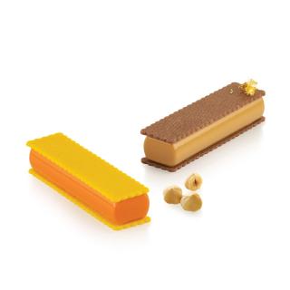 Forma Silicon Sweet Rectangle 12.8 x 3.3 x H 2.1 cm, 6 cavitati x 85 ml + decupator