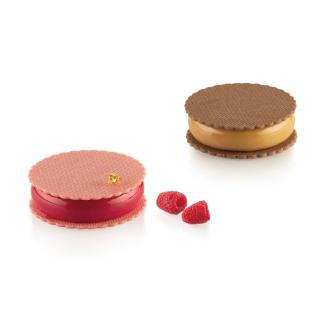 Forma Silicon Sweet Round O 8 x H 2.1 cm, 4 cavitati x 95 ml + decupator