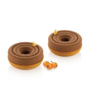Forma Silicon Tarte 3D Tornada O 7.7 x H 1.6 cm + Rama Microforata O 8 x H 2 cm, 6 cavitati